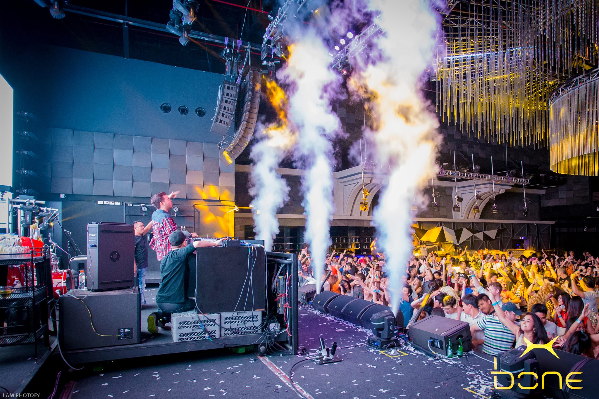 Sound system set up by L-Acoustics at Club Bone, Thailand