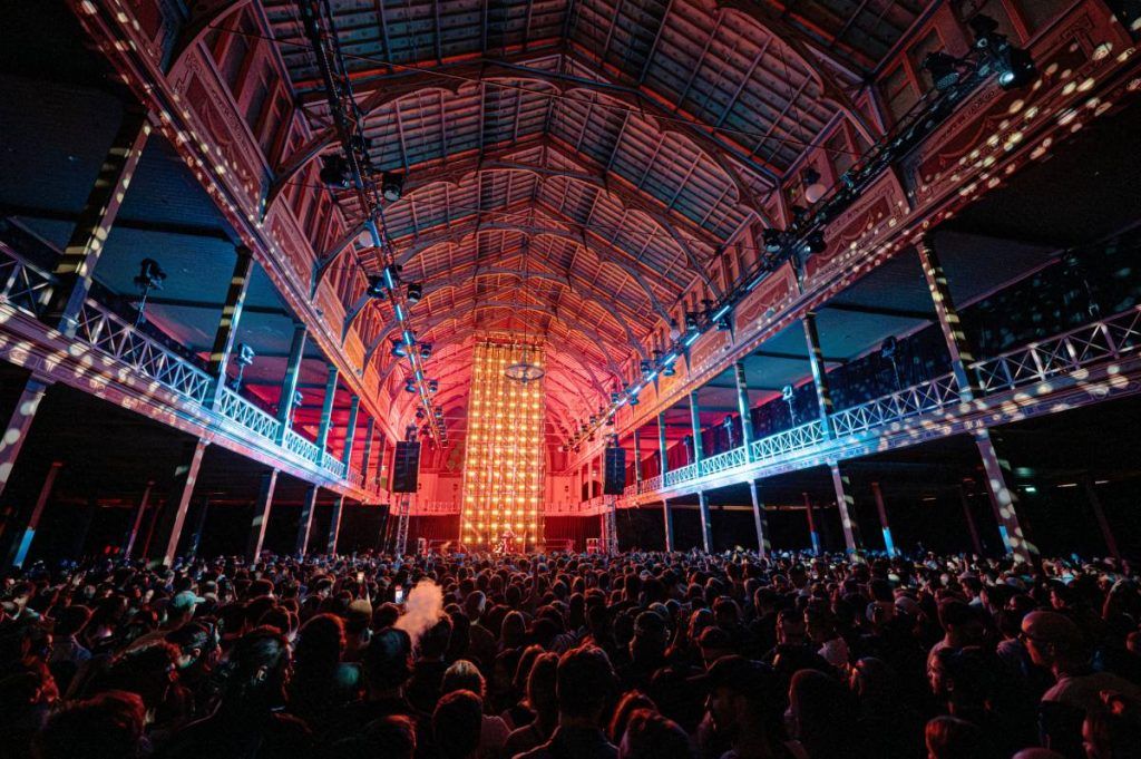 The inaugural Now or Never festival featured and L-Acoustics concert sound system for four nights of live music in the Royal Exhibition Building at the World Heritage Site of Carlton - Credit Leash Leon