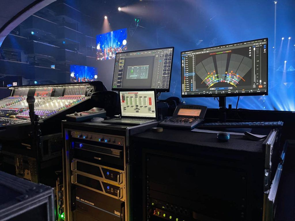 Sound Engineer He Biao enhanced performances with precise 3D sound positioning and movement on the L-Acoustics L-ISA immersive audio configuration for an Immersive Sound Experience