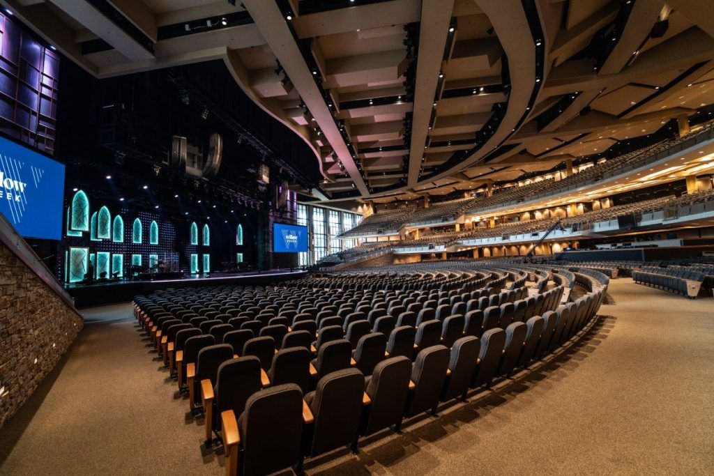 L2 and L2D arrays deliver exceptional intelligibility and coverage throughout Willow Creek’s massive 7,200-seat auditorium