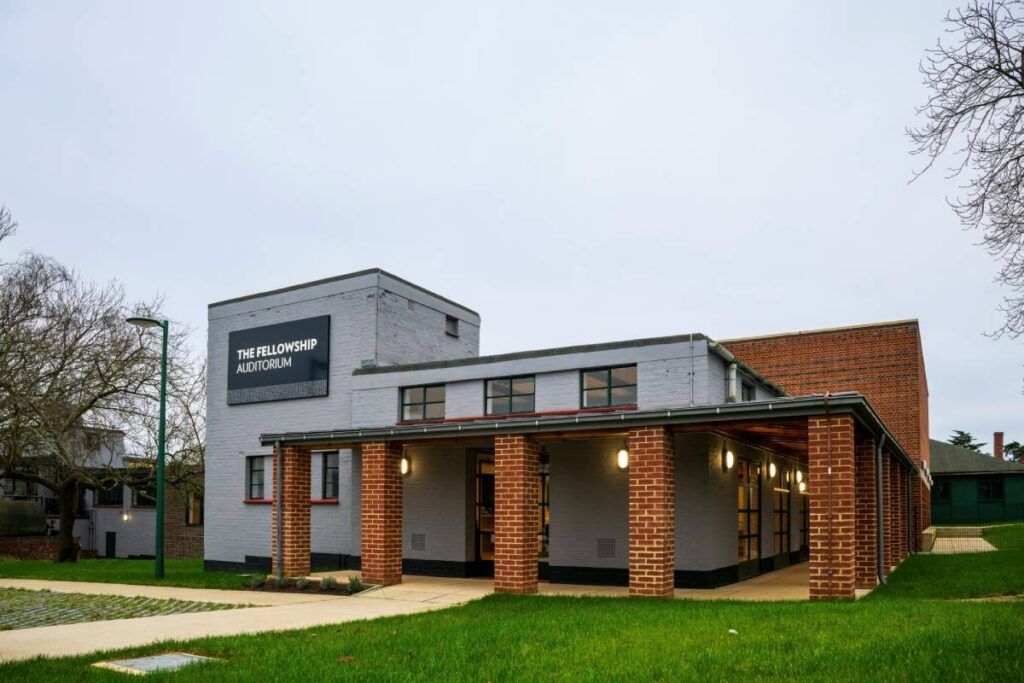 The Fellowship Auditorium at Bletchley Park, the legendary World War II code-breaking centre