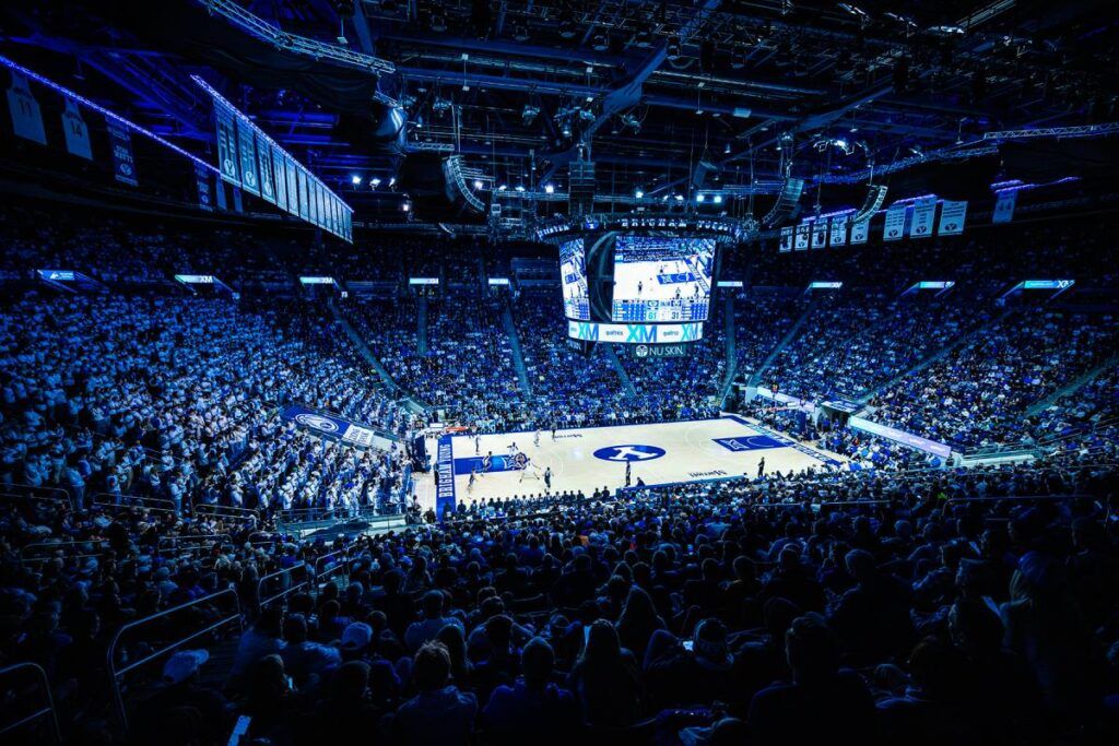 Brigham Young University’s Marriott Center in Provo, Utah recently installed a new L-Acoustics K2 loudspeaker system (photo credit: Christi Norris/BYU)